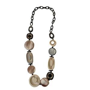 Statement Boho Geometric Chunky Chain Necklace